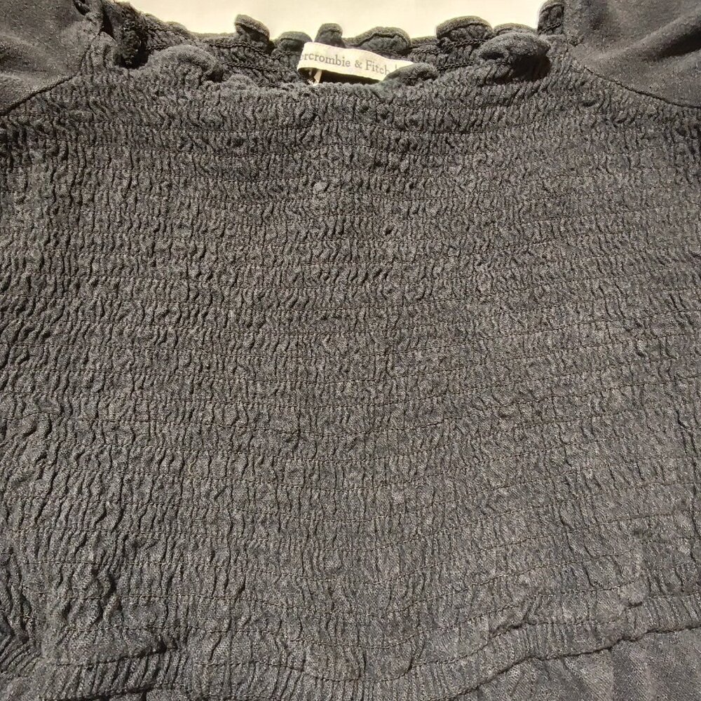 Abercrombie & Fitch Smocked Women's Small Cropped Jumpsuit - Picture 9 of 10